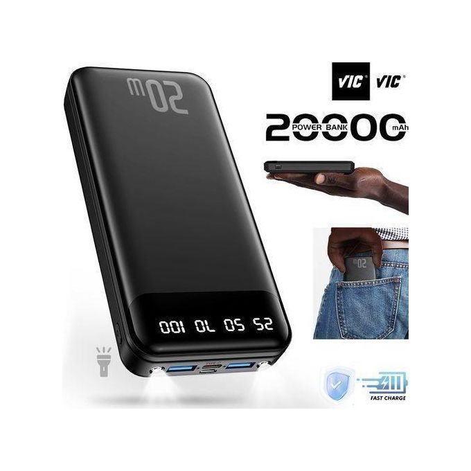 VIC ?20000mAh Power Banks 74Wh Portable Charger Ultra Slim Battery Pack( Type C Input)